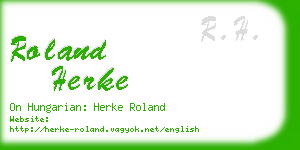 roland herke business card